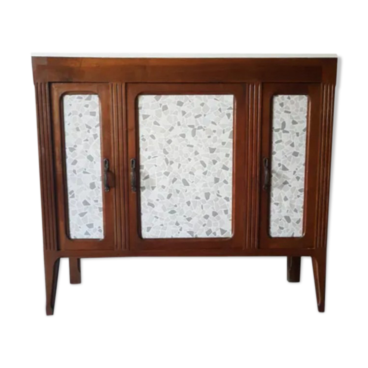 Vintage compass foot buffet