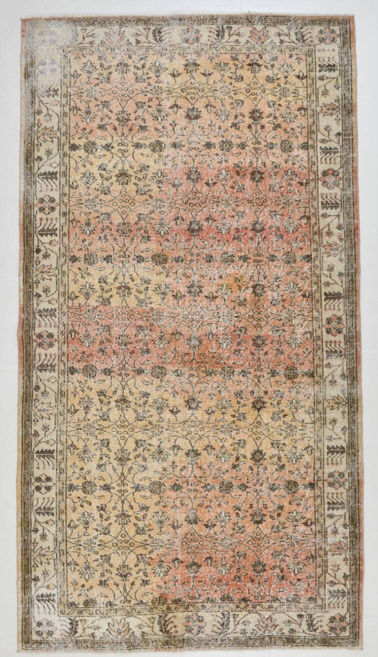 5x10 Geometric Tribal Motifs Vintage Pattern Rug, 159x290Cm