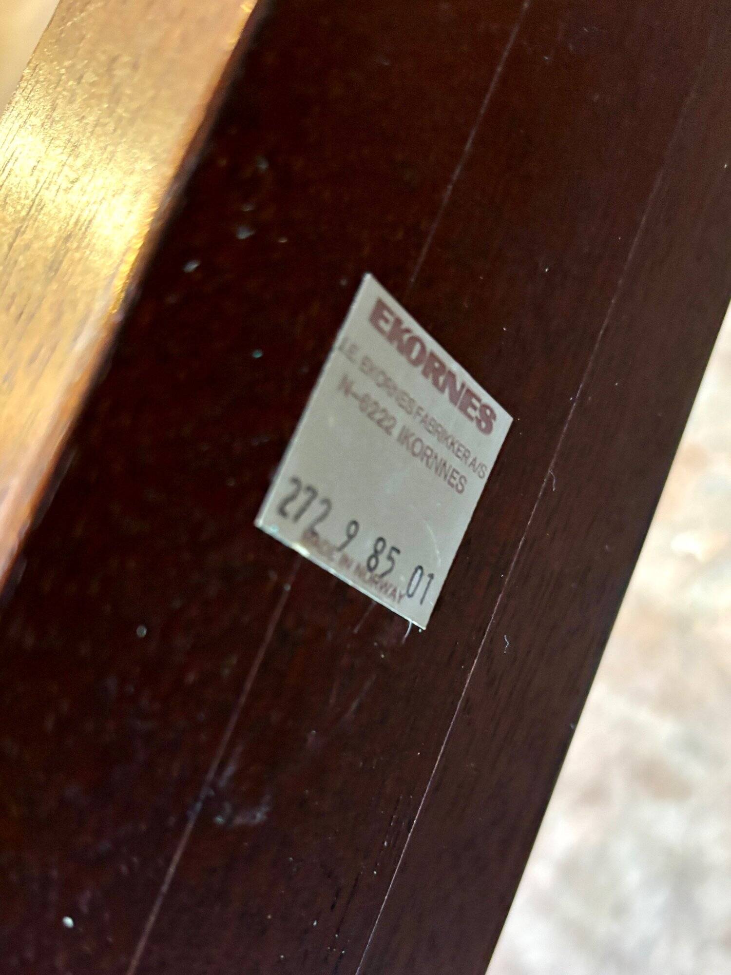 Teak and smoked glass coffee table produced by Ekornes, Denmark