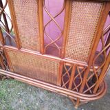 Rattan bar and canning 60's
