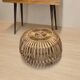 Mid-century woven rattan ottoman by Franco Albini, 1950s, Italy, 50 × 50 × 30 cm