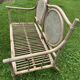 Old rattan sofa