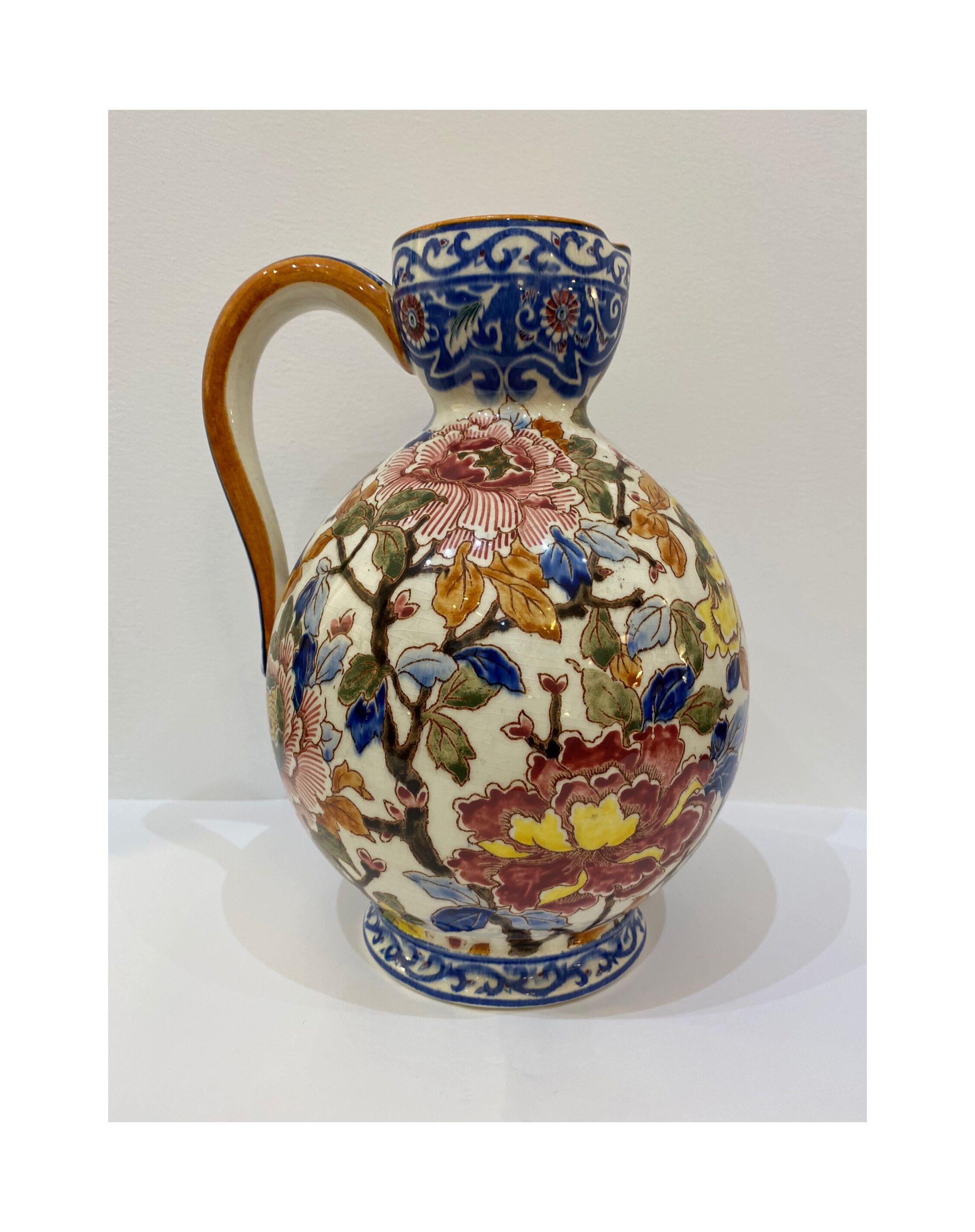 Gien art deco pitcher, 1940