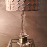 Living room lamp plexi and brass italian desing and deluxe lampshade 58x35