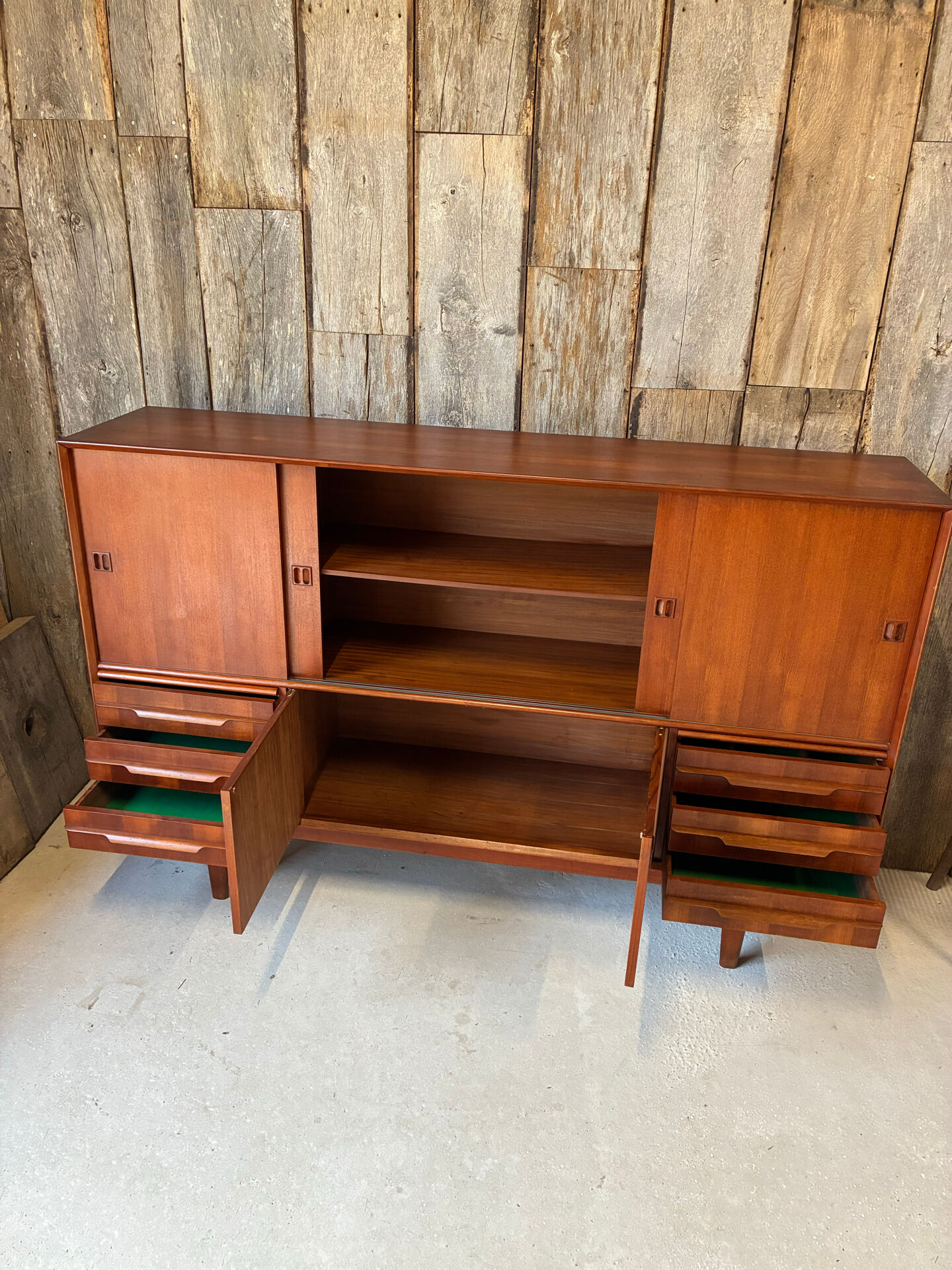 Enfilade, buffet en teck