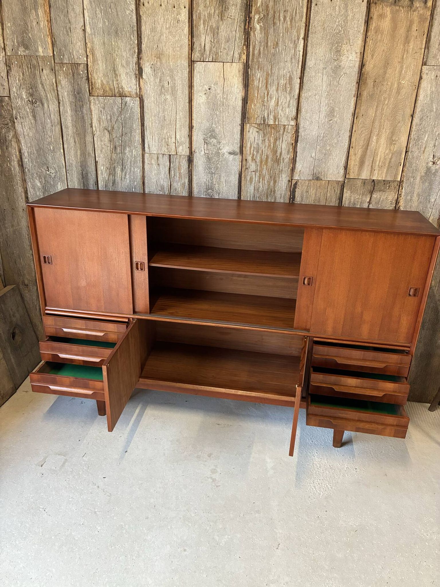 Enfilade, buffet en teck