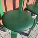 6 Bruno Rey Kush & co Green Stackable Chairs Circa 1970