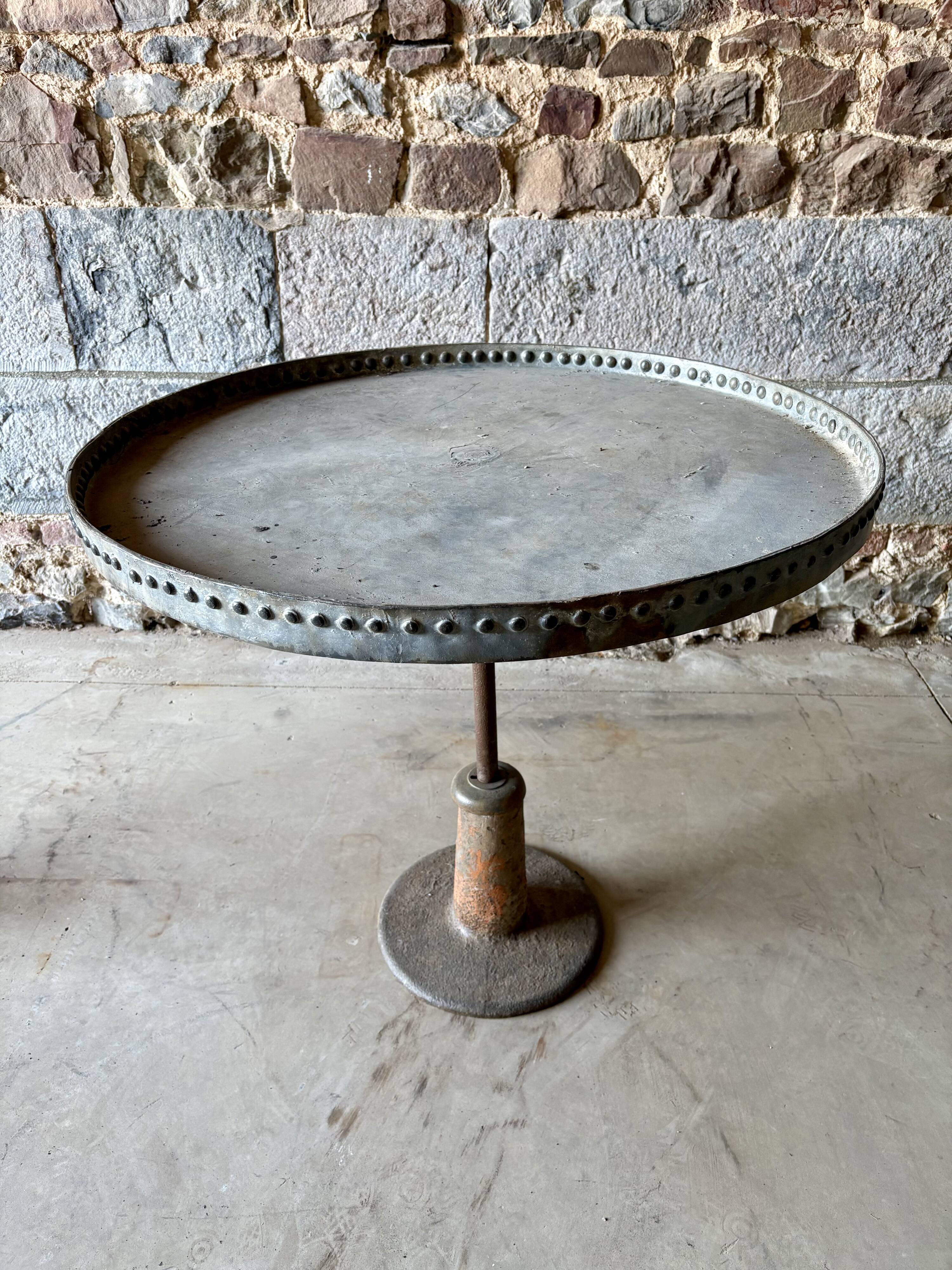 Pair of vintage industrial metal tables – workshop spirit