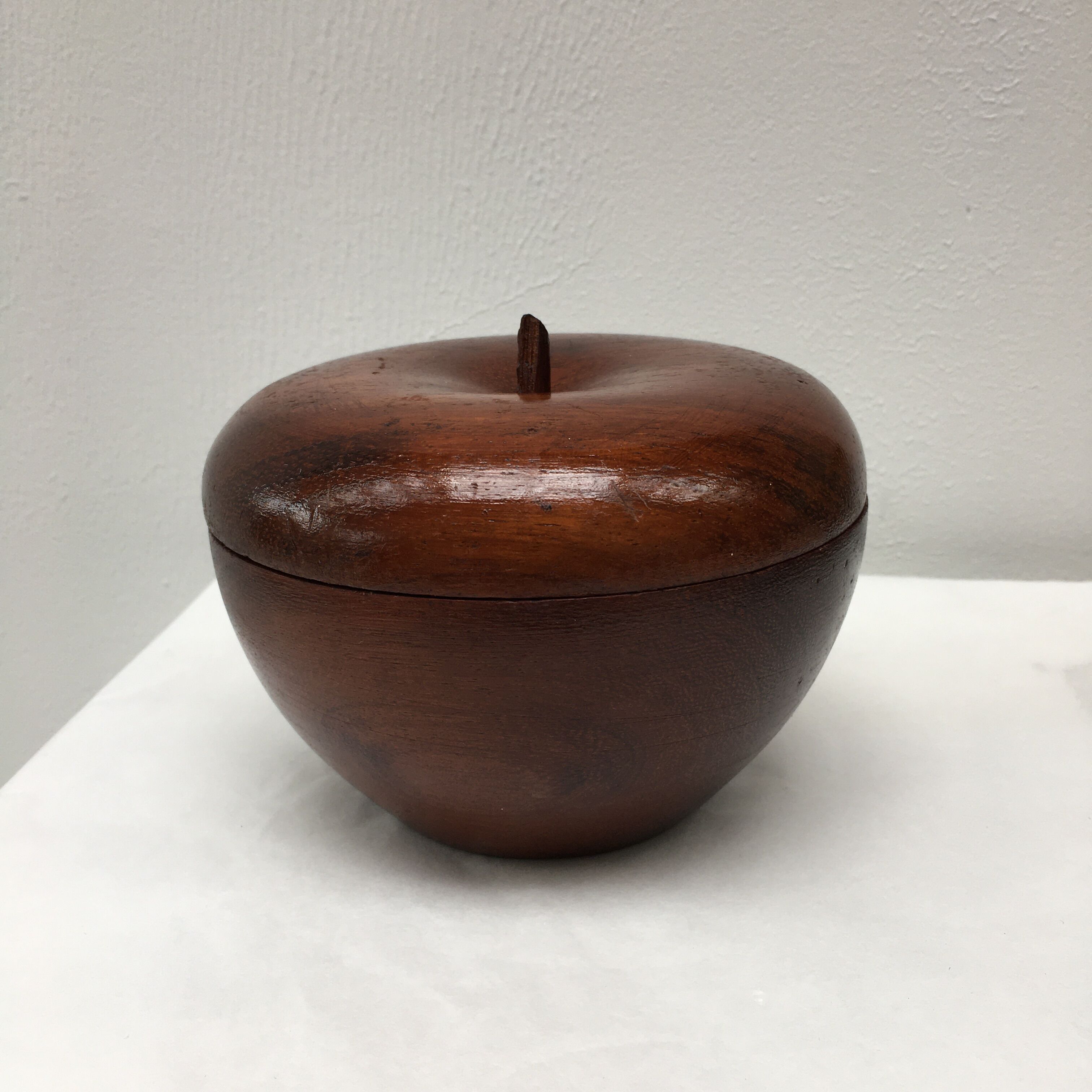 Vintage teak apple box