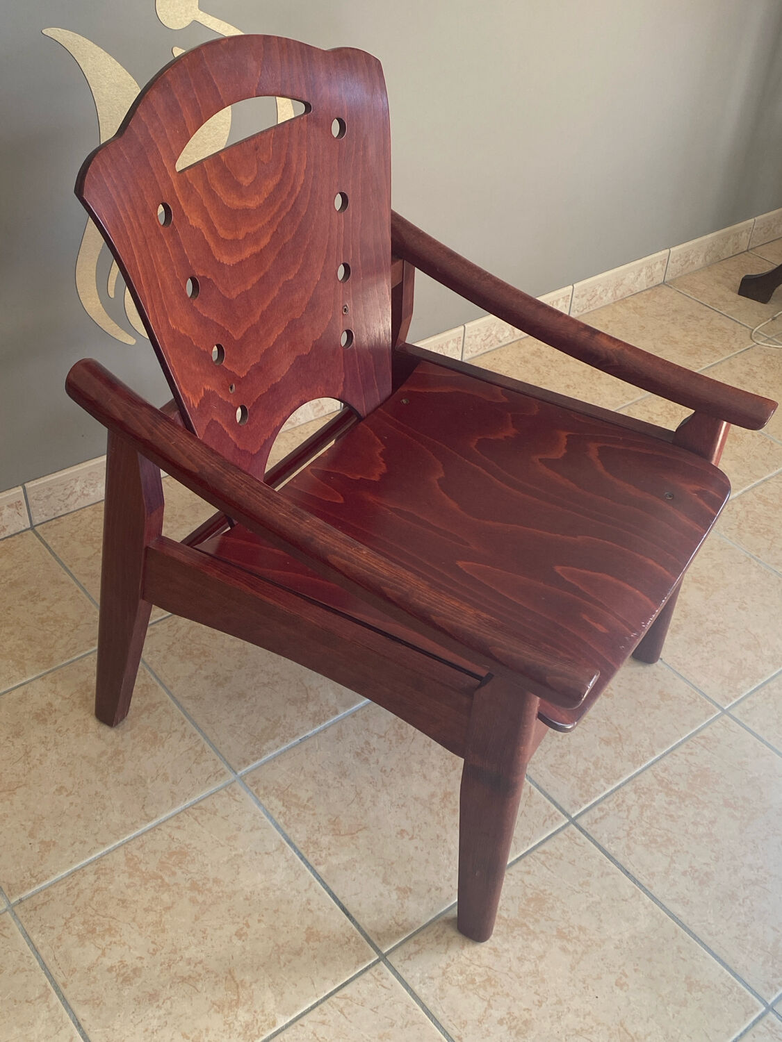 Scandinavian-style armchair