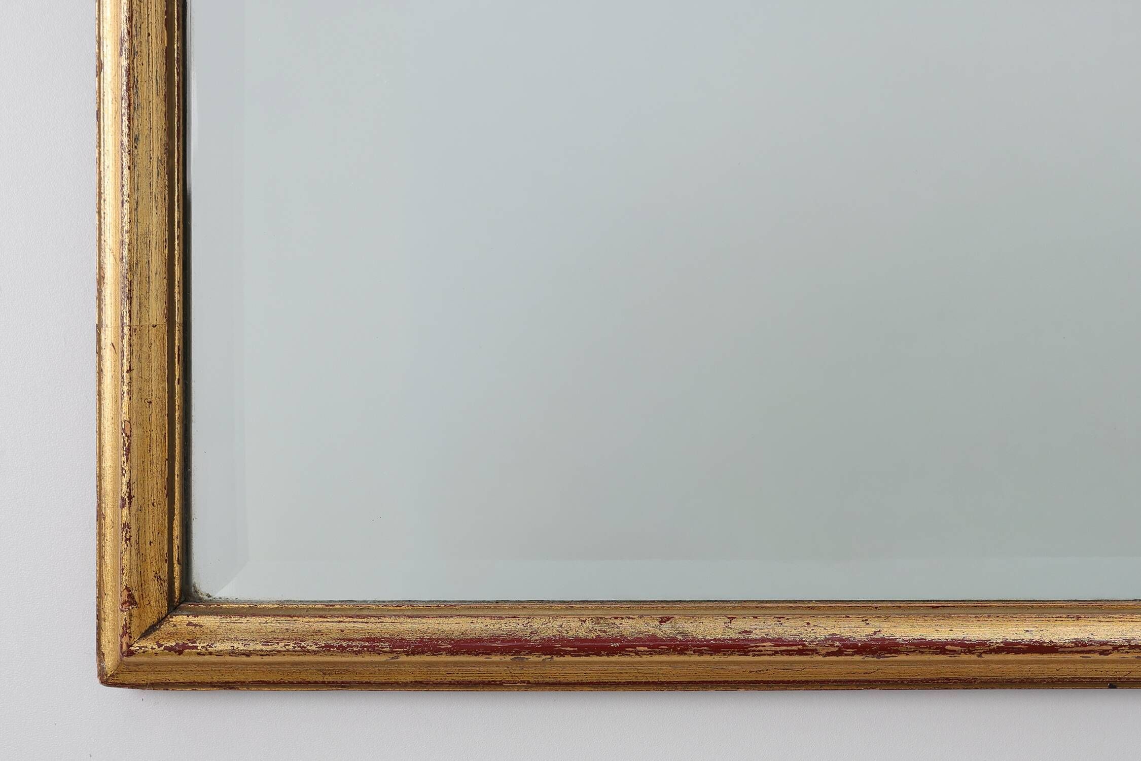 Miroir doré en arc avec sommet ogival mauresque, France, vers 1920
