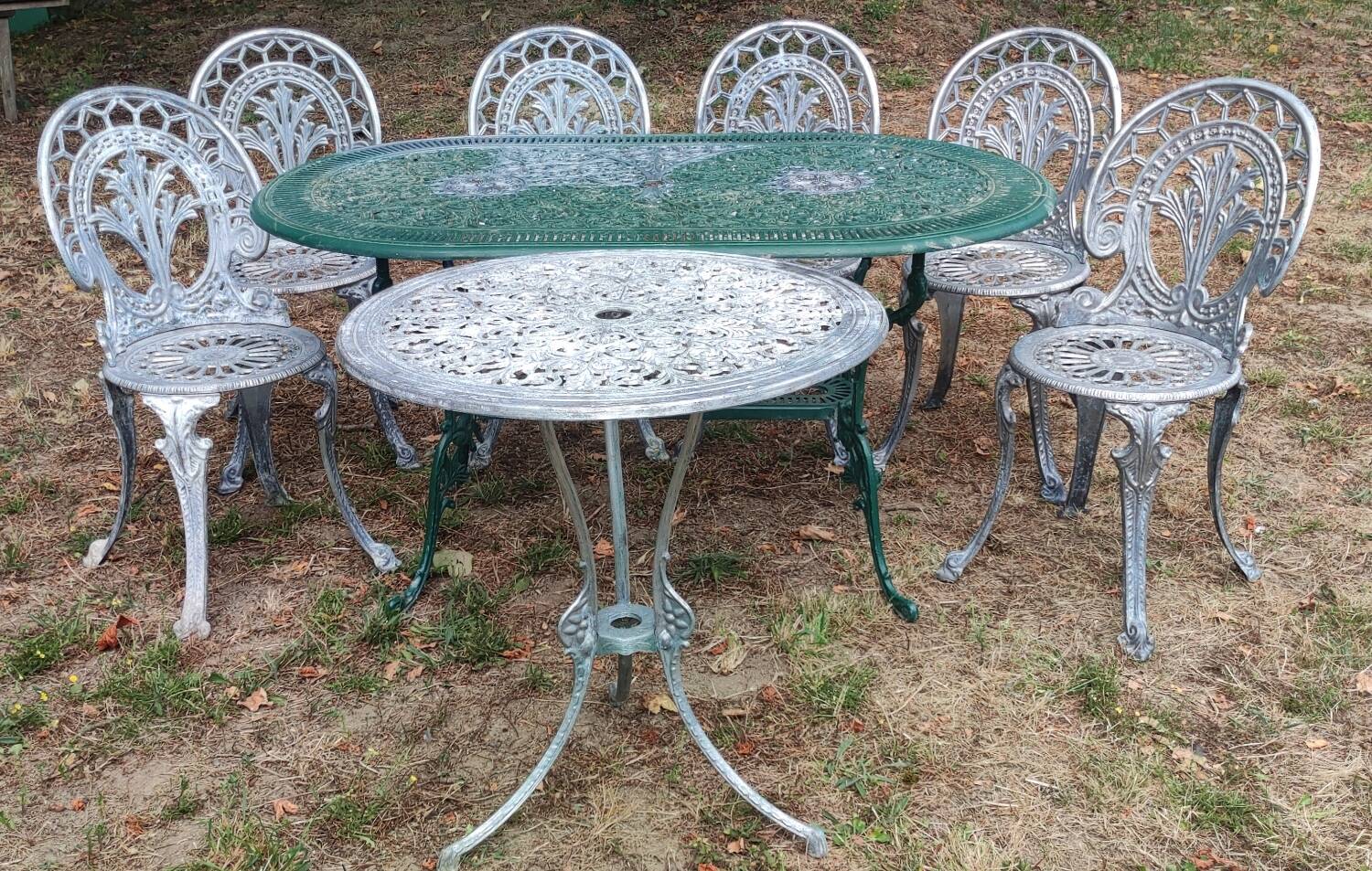 Vintage English style aluminum garden furniture