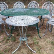 Vintage English style aluminum garden furniture