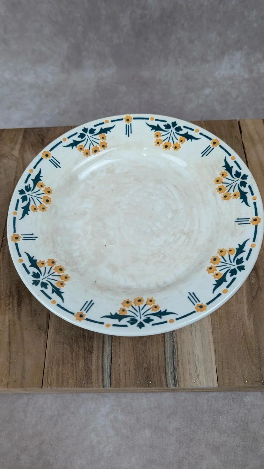 Antique compote dish in ironstone – Choisy-le-Roi