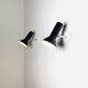 Pair Of C-1524 Adjustable Wall Lamps In Black By Raak Amsterdam, The Netherlands, 1960S
