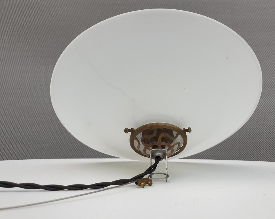 Opaline hanging lamp, 1900s