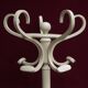 Vintage Cream Curved Wood Thonet Coat Rack