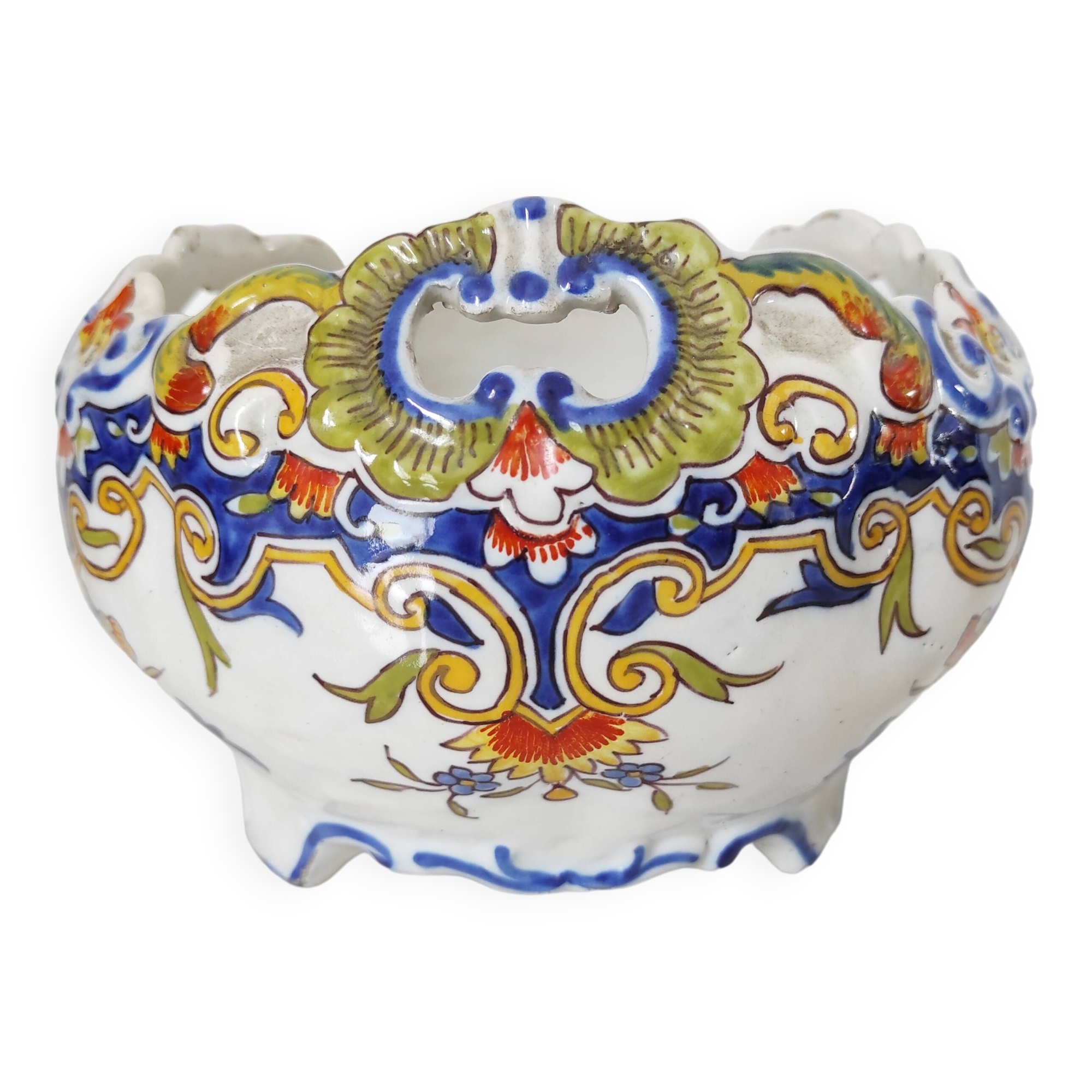 Rouen earthenware pot