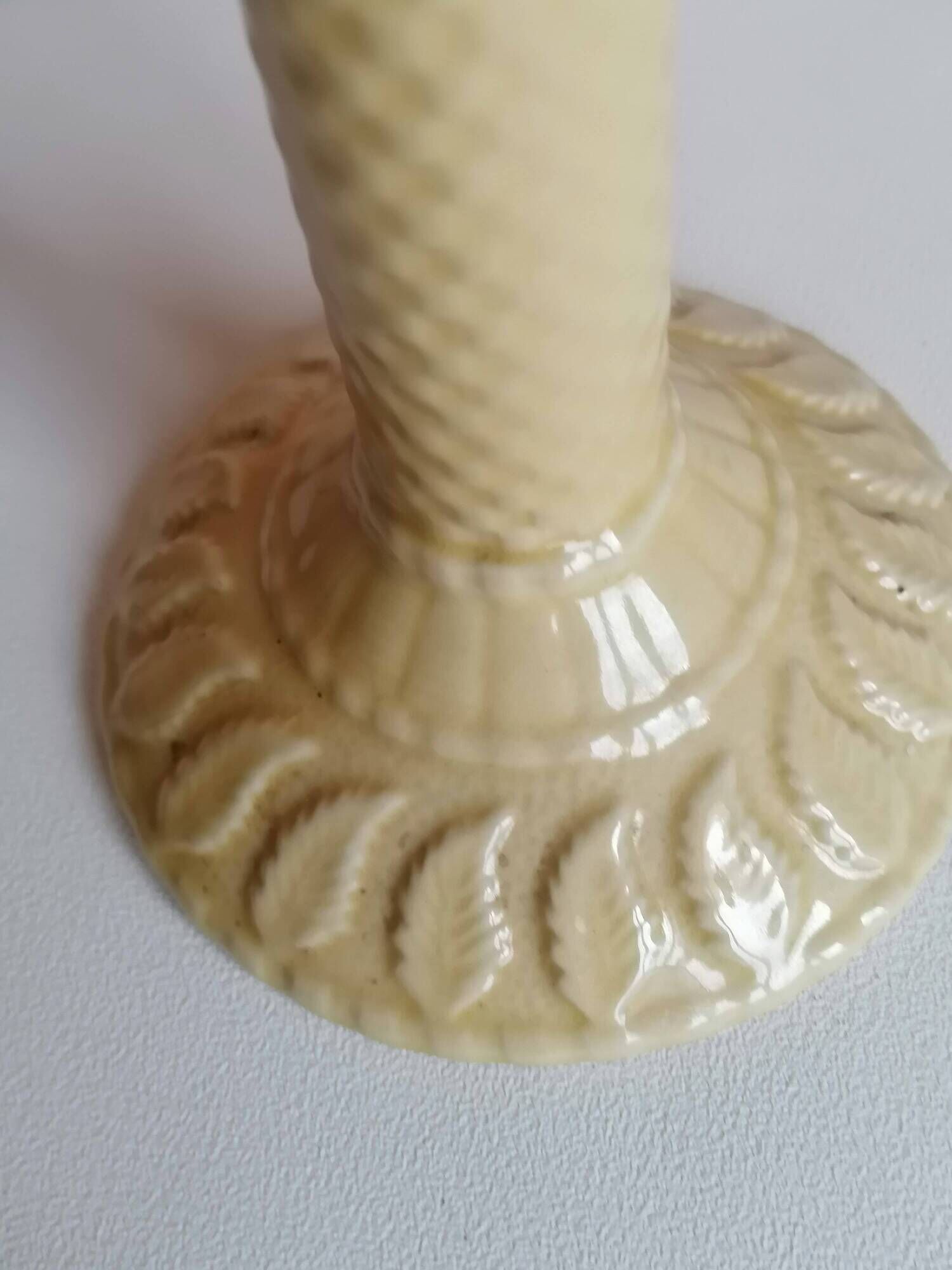 Ceramic candlestick Bordallo Pinheiro