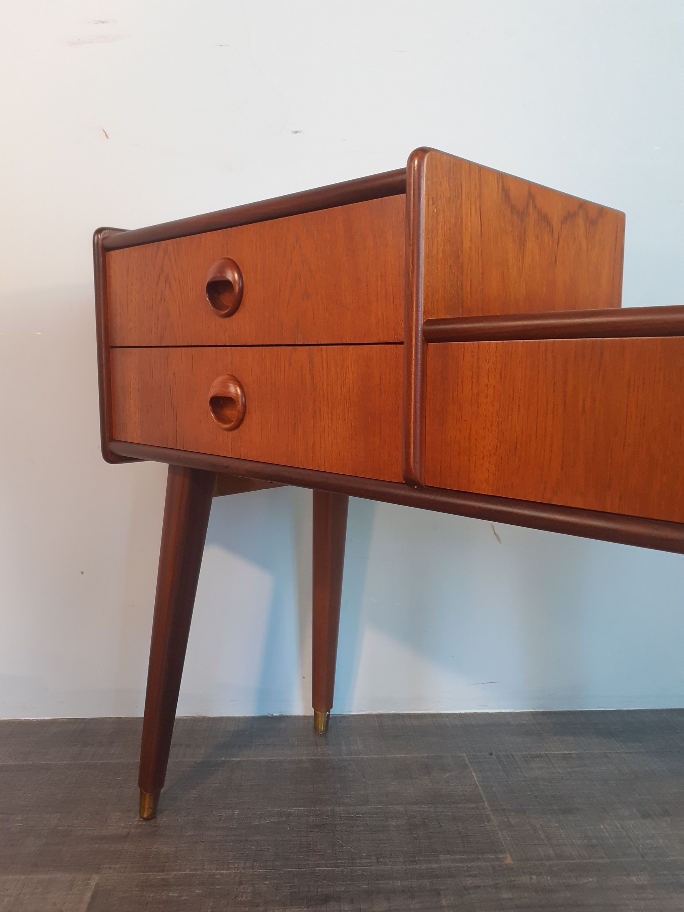 Teak Entrance Cabinet 3 Drawers By Talgø, Scandinavian Mid-Century 1960s