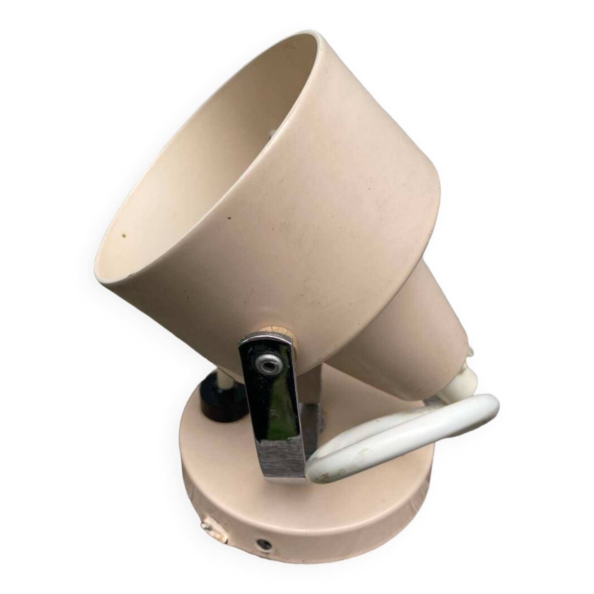 Delmas beige metal wall light, 1970