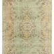 Handmade antique oriental beige carpet 198 cm x 311 cm