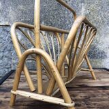 Rattan magazine holders