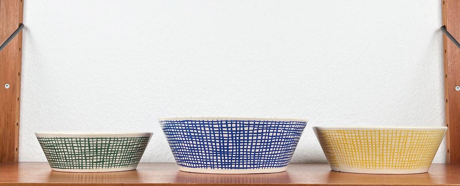 Mid-century German ceramic bowls by Limburg, 1960s, set of 3.