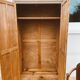 Wardrobe, vintage Parisian wardrobe in raw wood