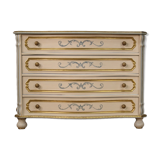 Italian dresser in lacquered, painted and gilded wood