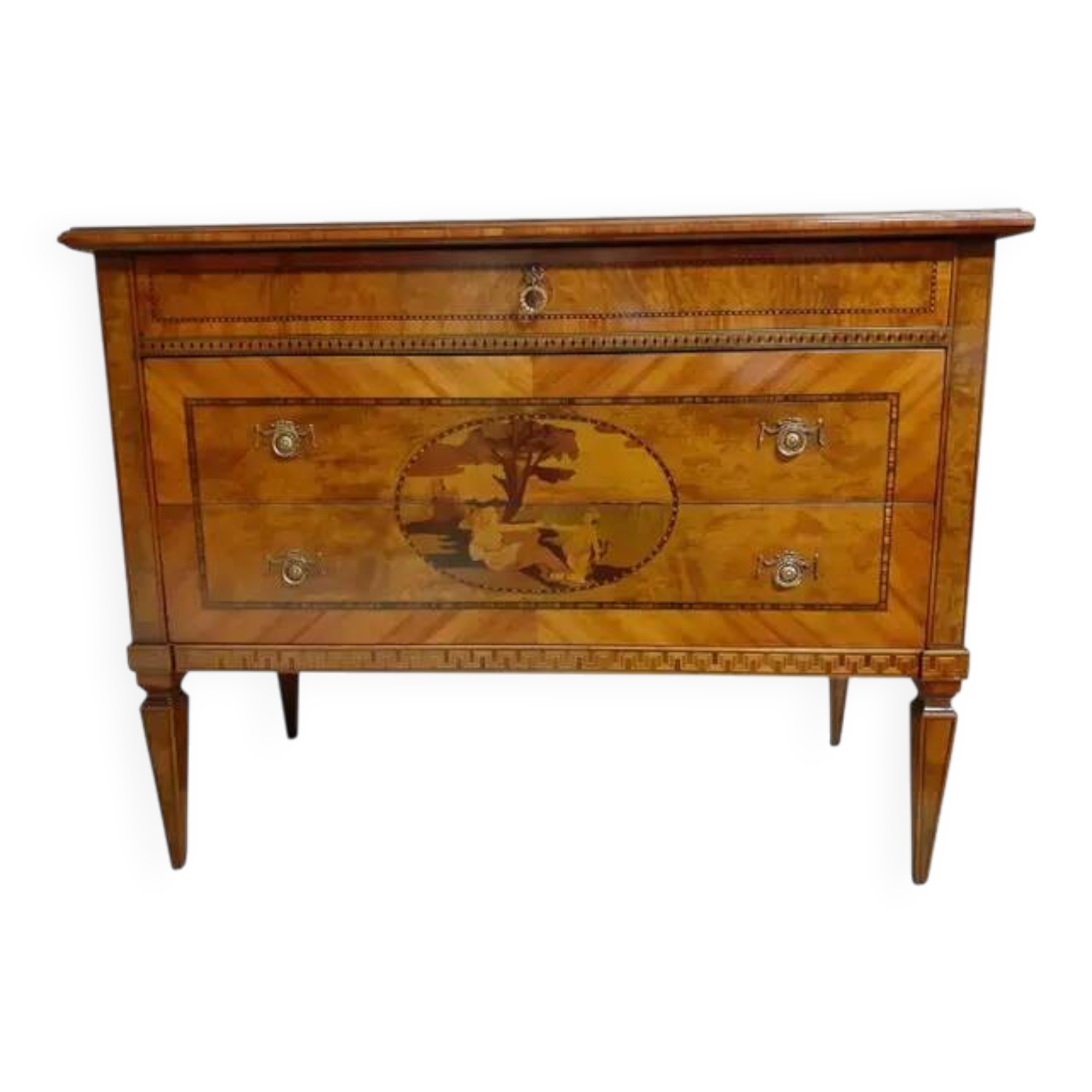 Mid 20th-Century Inlaid Italian Chest of Drawers