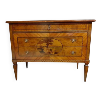 Mid 20th-Century Inlaid Italian Chest of Drawers