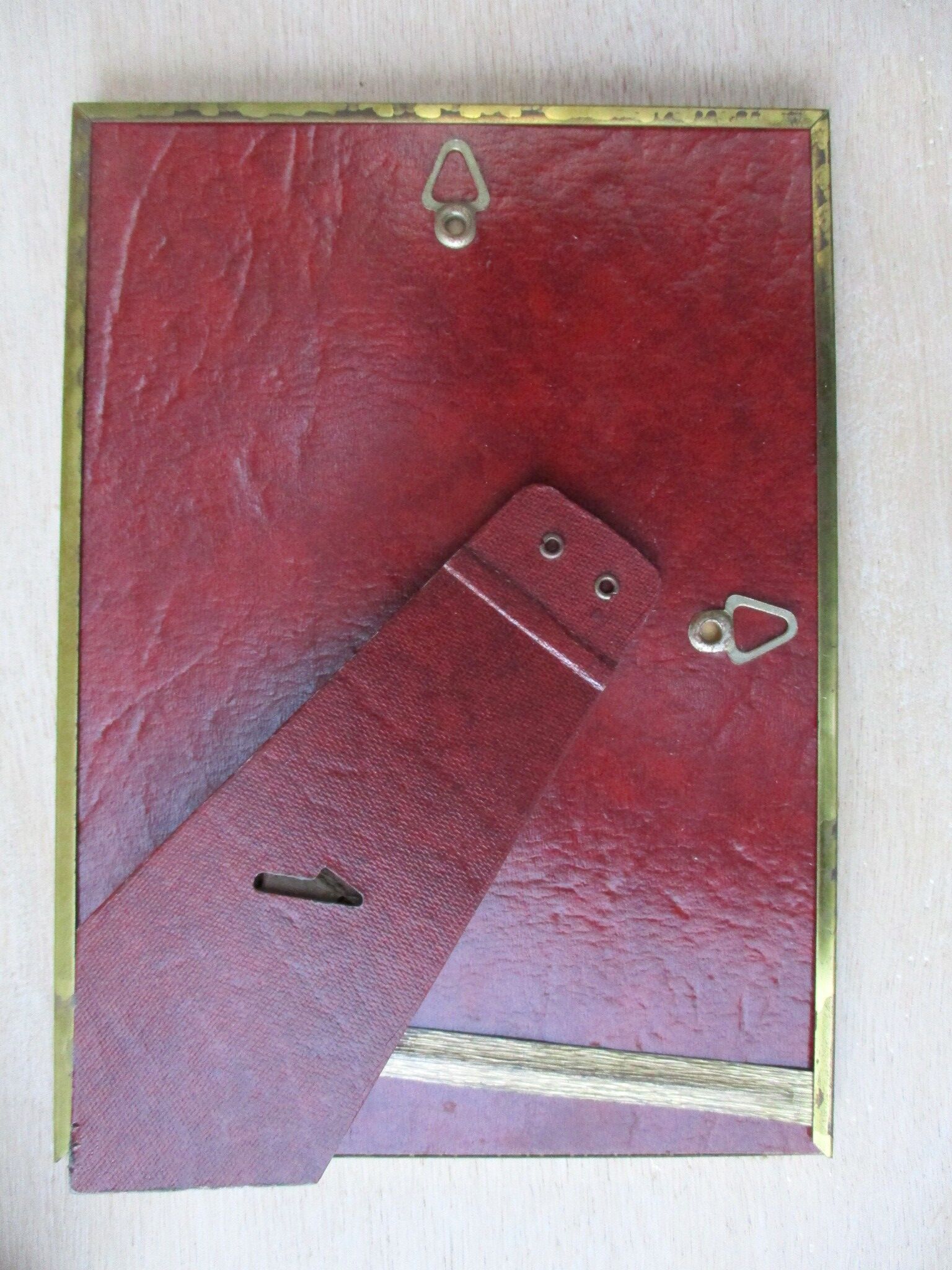 Vintage brass wall frame