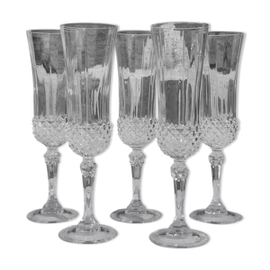 Set de 5 flûtes à champagne en
