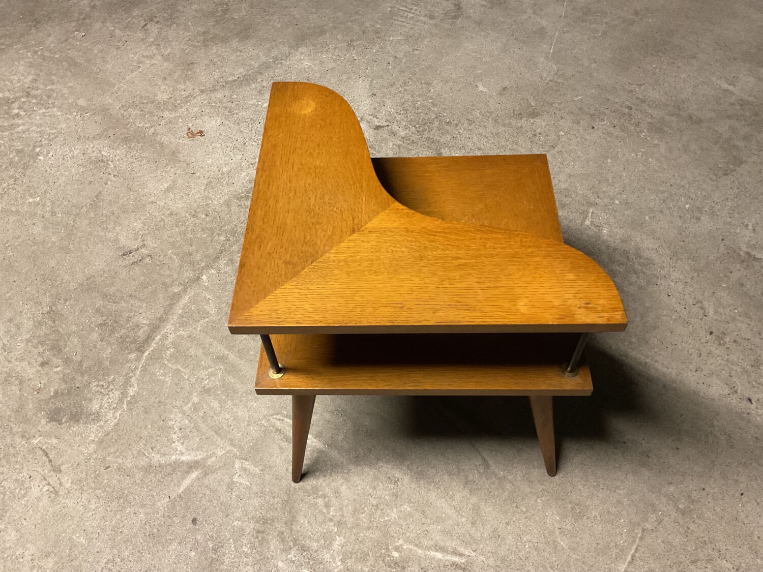 Table basse bois années 50