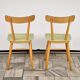 Set of 2 Beech Chairs, 1960s, Czechoslovakia