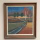 Original Mid Century Swedish Oil On Canvas – “Landscape” By Thure Wahlström – Vintage & Framed