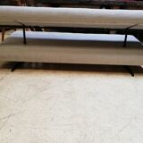 Large vintage convertible sofa bed, 70s, Czechoslovakia