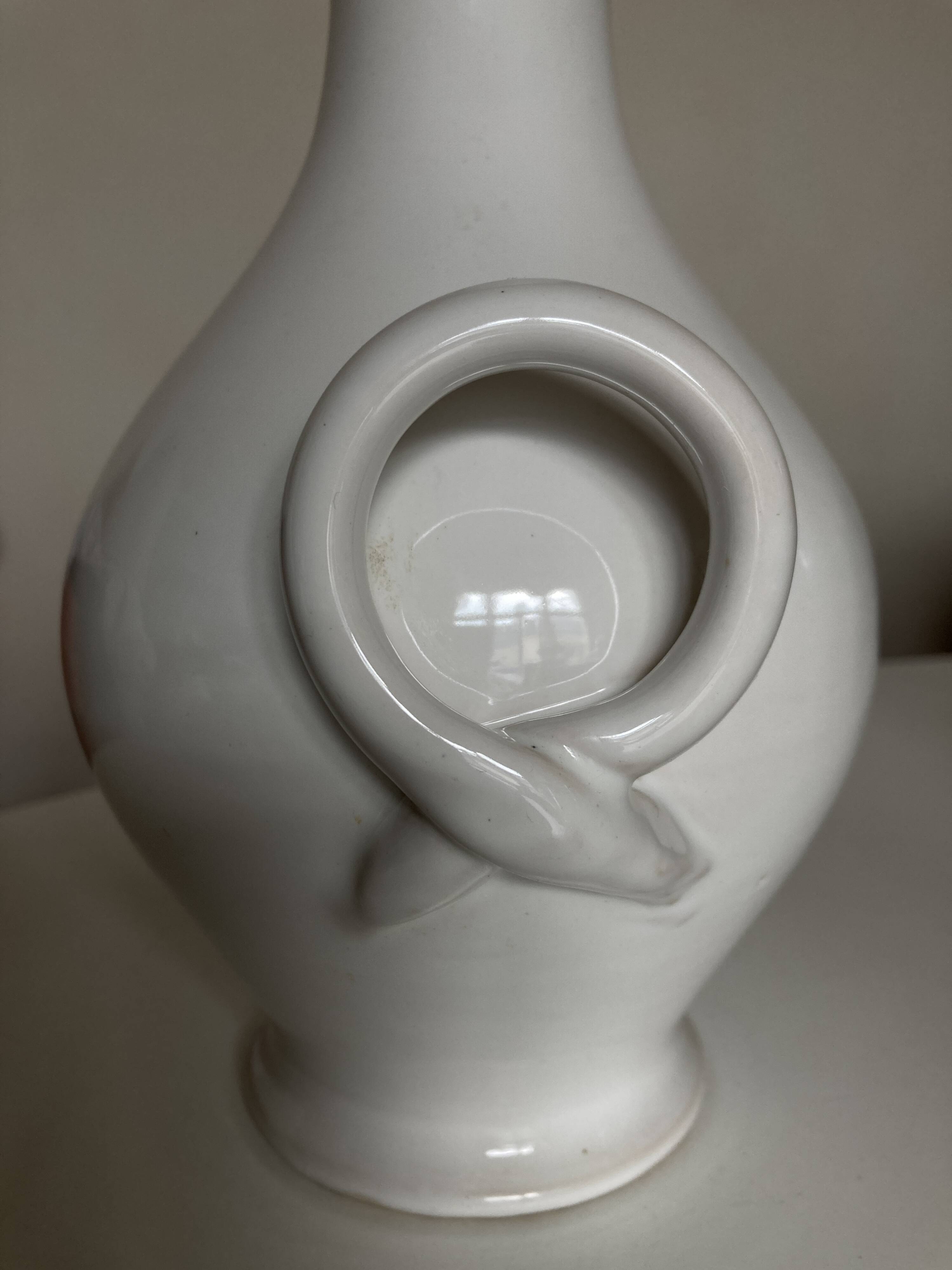 Neoclassical vase by Emile Tessier 1950 Malicorne