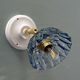 Vintage blue-tinted glass lampshade - tableware collection