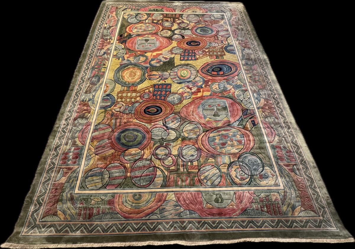 Art Deco Shanghai rug in silk 300x200 cm