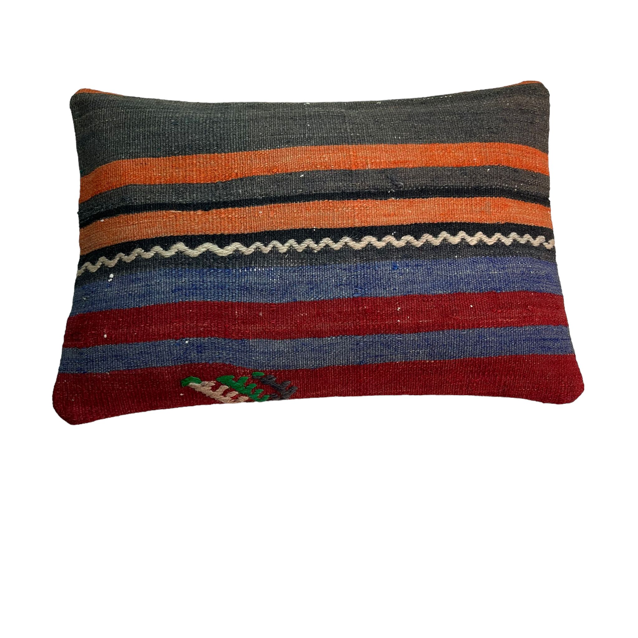 Housse de coussin vintage turque faite à la main, 30 x 50 cm