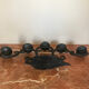 Wrought iron candlestick 5 branches