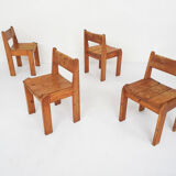 Set of four dining chairs by Ate van Apeldoorn for Houtwerk Hattem, The Netherlands 1970's