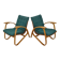 Pair of Bent Beechwood Armchairs,Design Jan Vaněk,1930's.