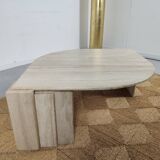 80s travertine coffee table
