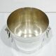 Silver-plated champagne bucket with lion head