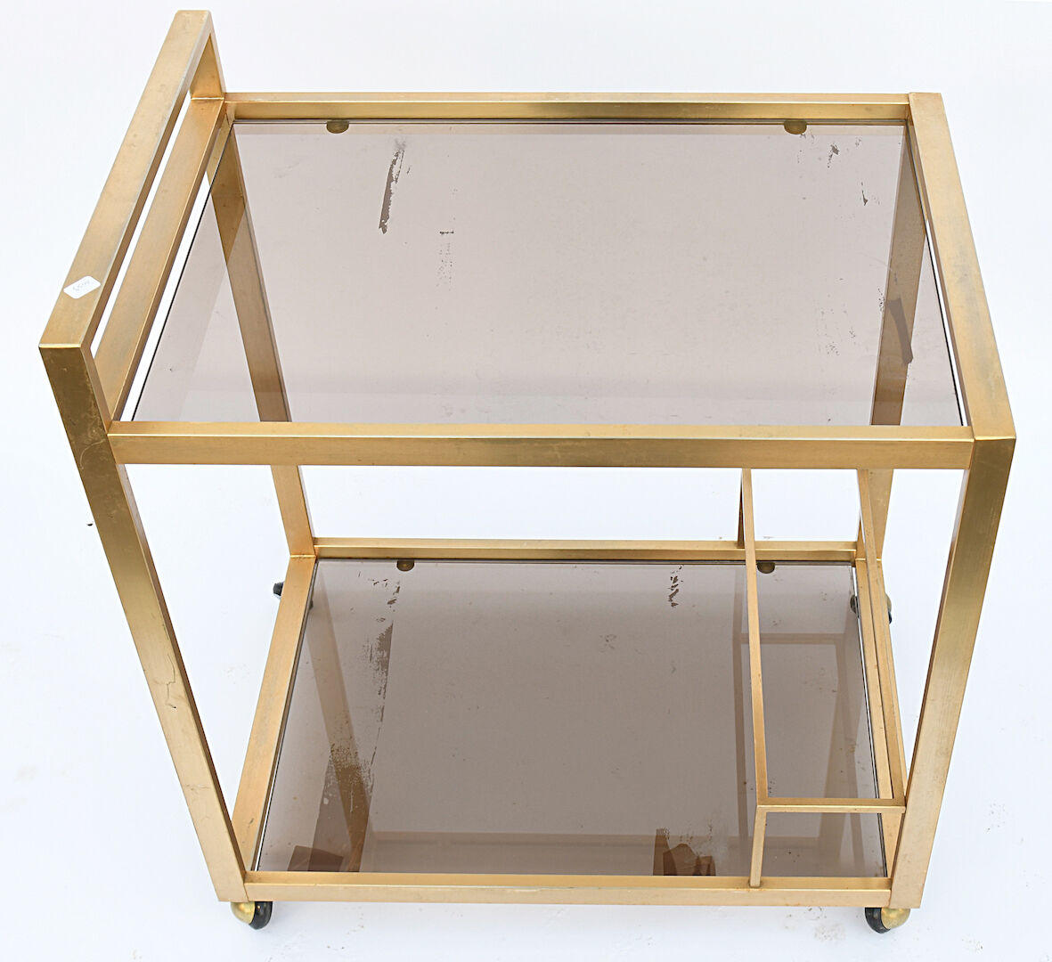 Golden brass dessert table