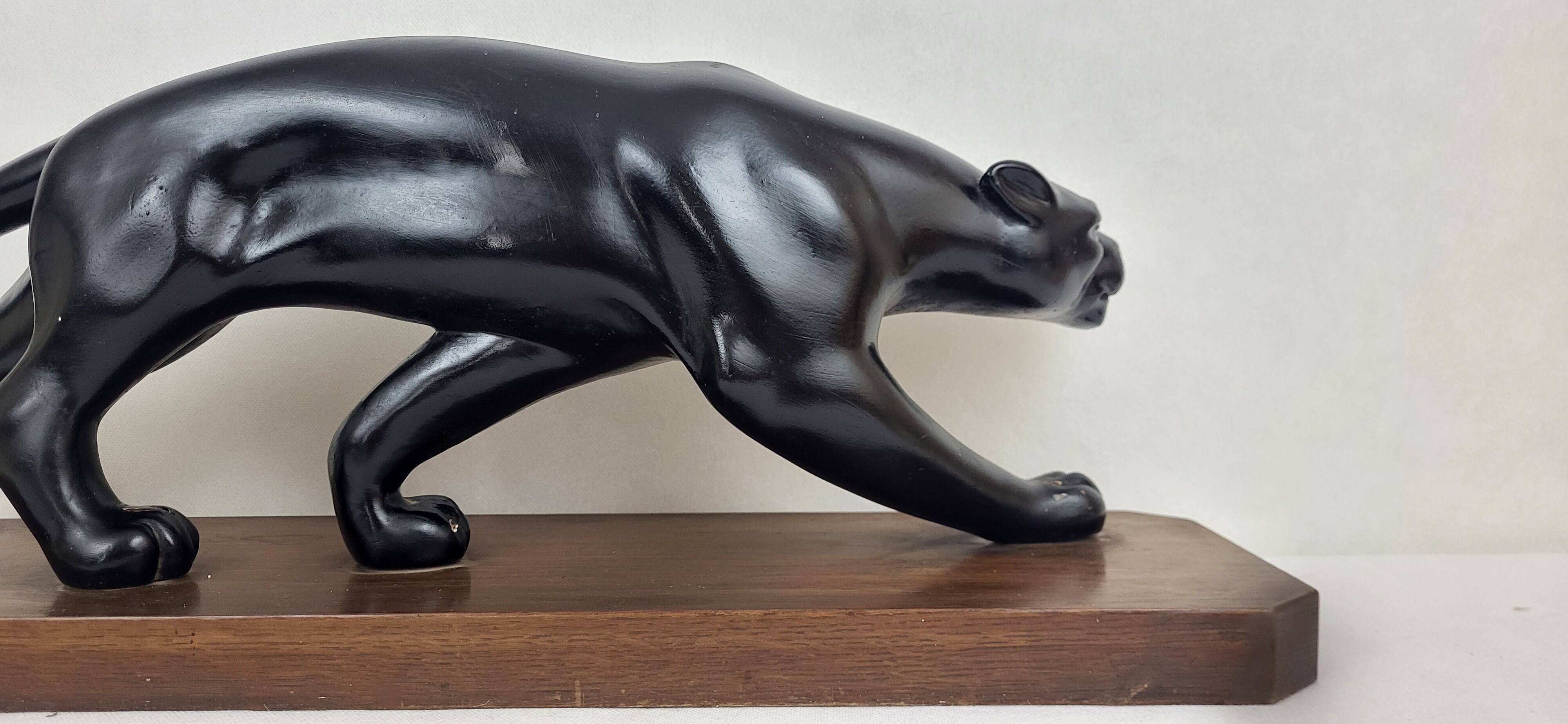 Sculpture Panther after S. Melani, 1930s
