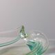 Vintage mid-century artisanal glass catchall.